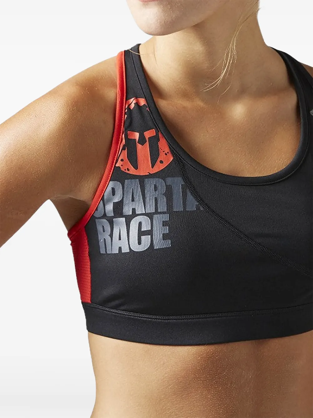 Reebok Spartan Sport-BH mit Racerback - Schwarz