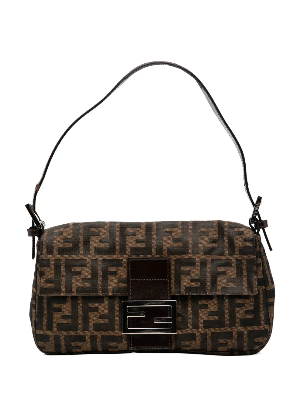 Fendi Pre-Owned 2000-2010 Zucca Canvas Baguette shoulder bag - Braun