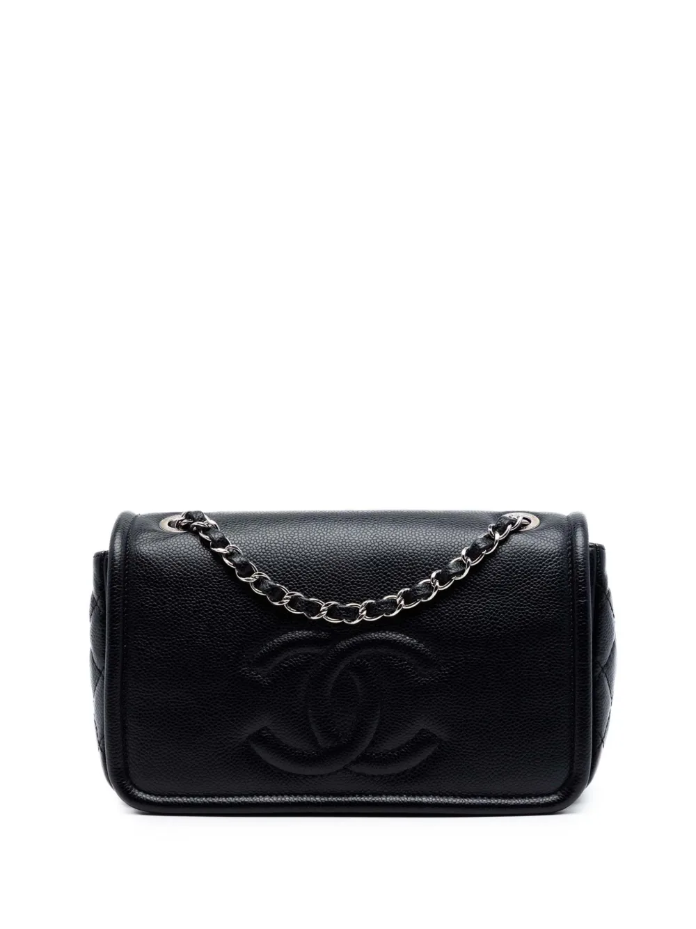 CHANEL Pre-Owned 2011 Medium Caviar CC Timeless Flap shoulder bag - Nero