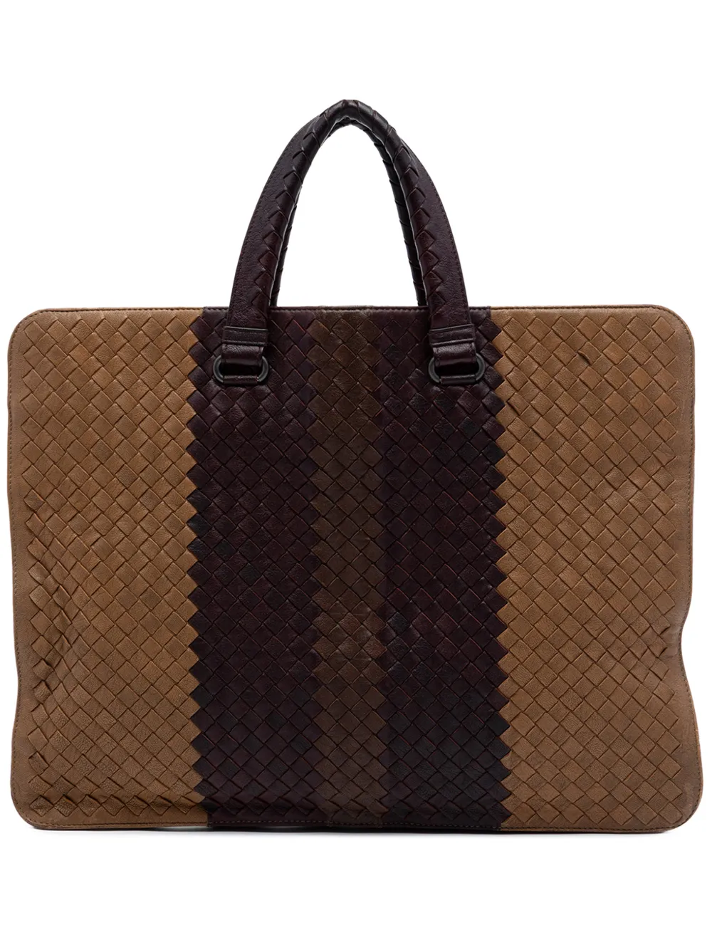 Bottega Veneta Pre-Owned 2012-2026 Nappa Intrecciato Club Fume Briefcase business bag - Marrone