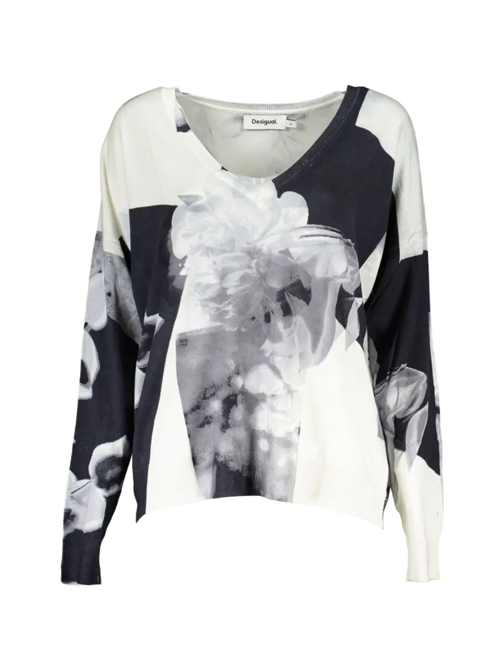 Desigual floral-print sweater - Bianco