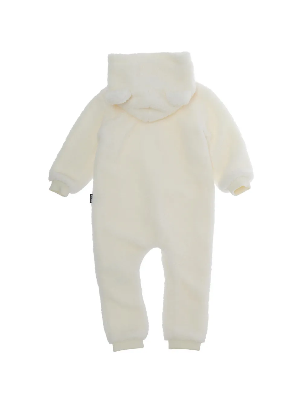Moschino Kids teddy-ear hooded romper Beige