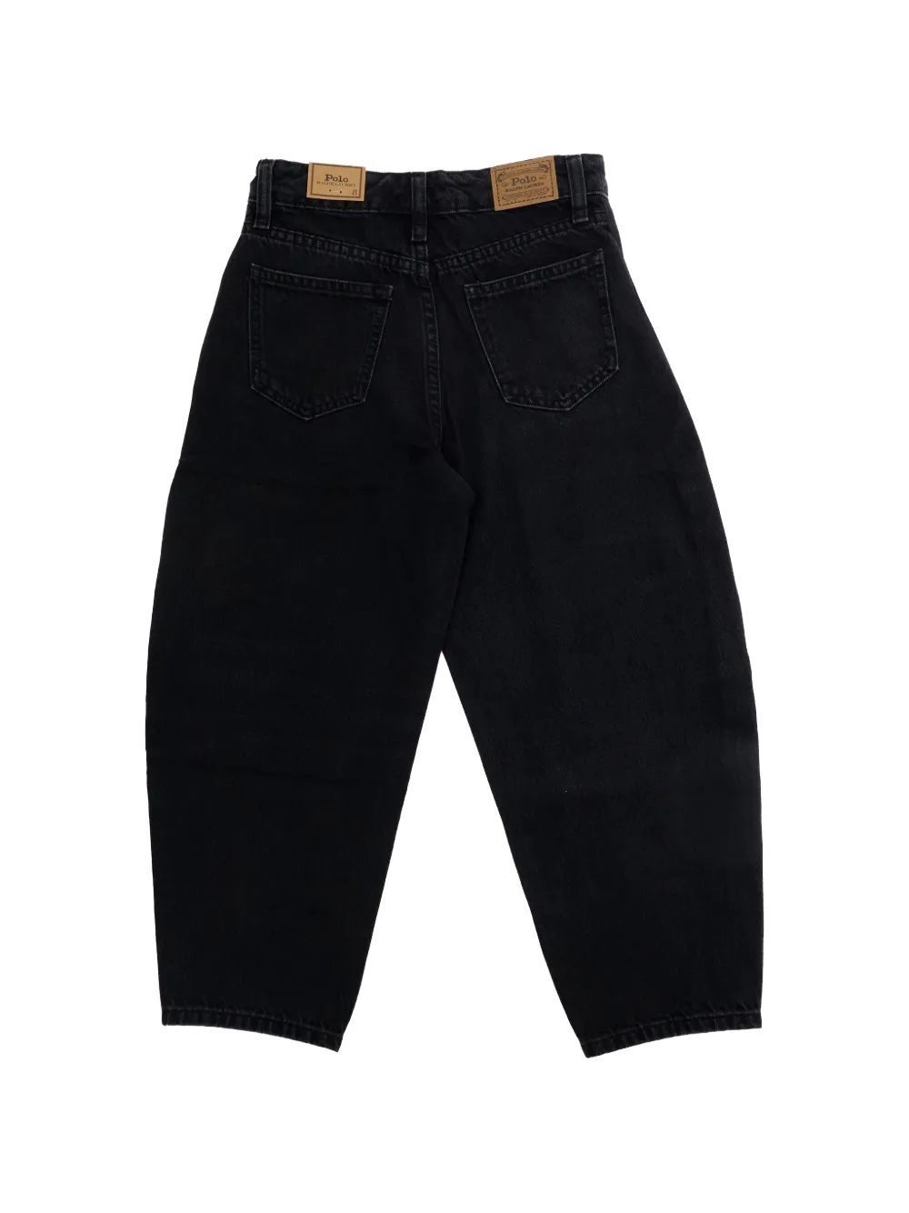 POLO RALPH LAUREN KIDS contrast-panel jeans Zwart