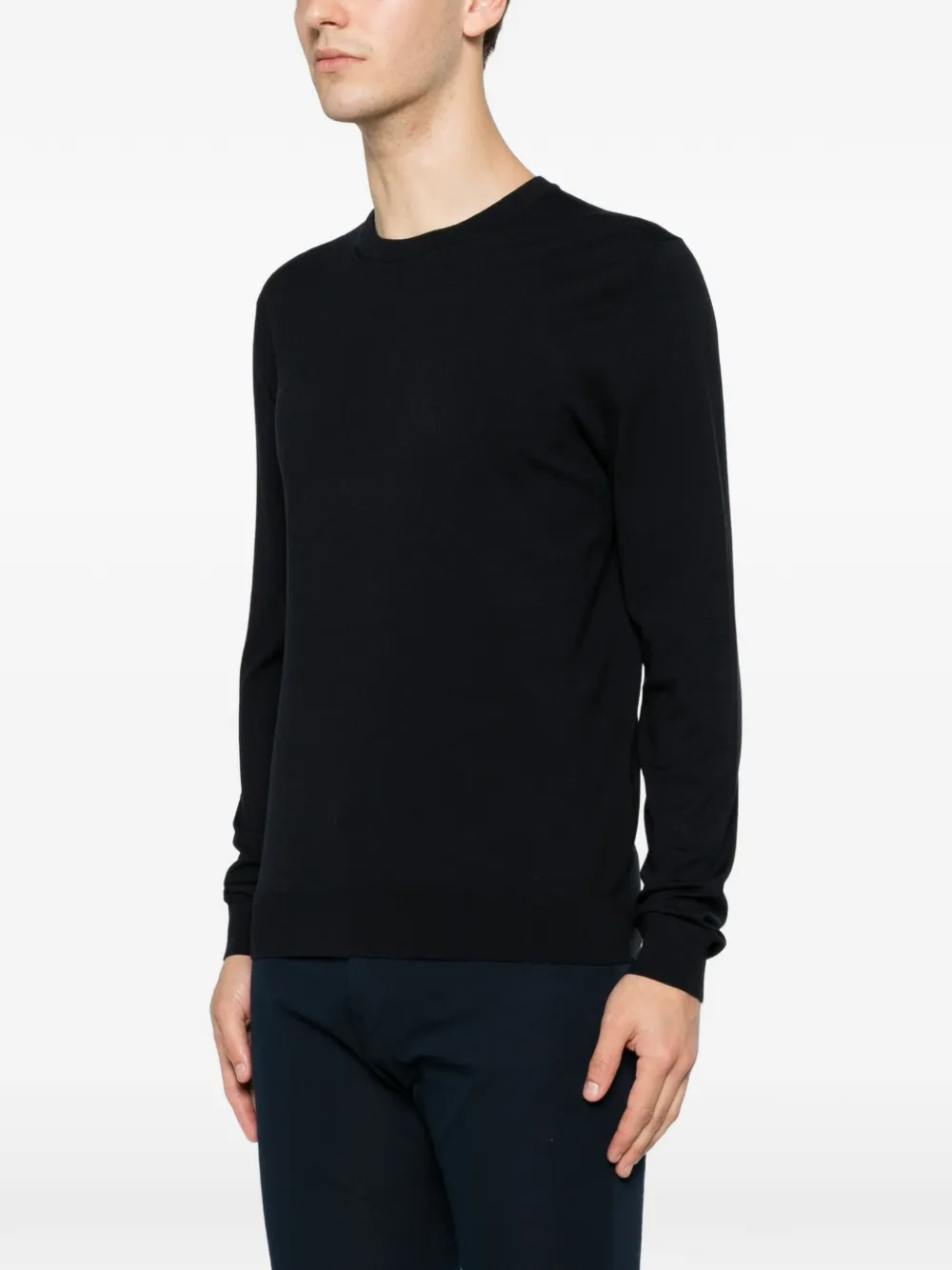 BOSS Trui met ronde hals Blauw