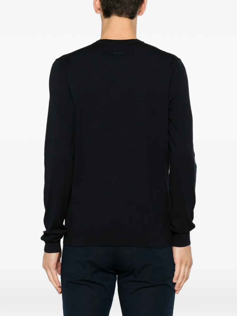 BOSS Trui met ronde hals Blauw
