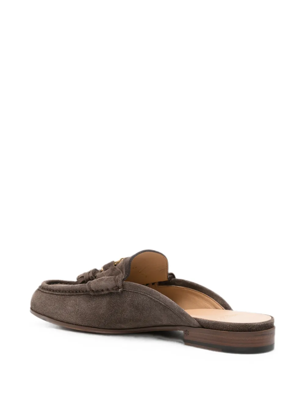 Valentino Garavani VLogo Signature tassel-detail flat mules Bruin