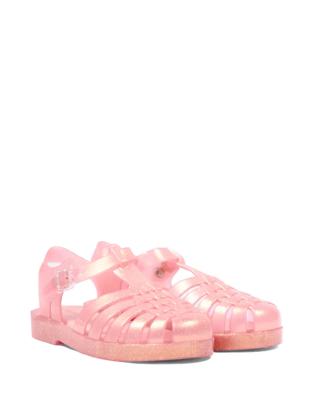 Mini Melissa Possession glittered caged sandals - Rosa