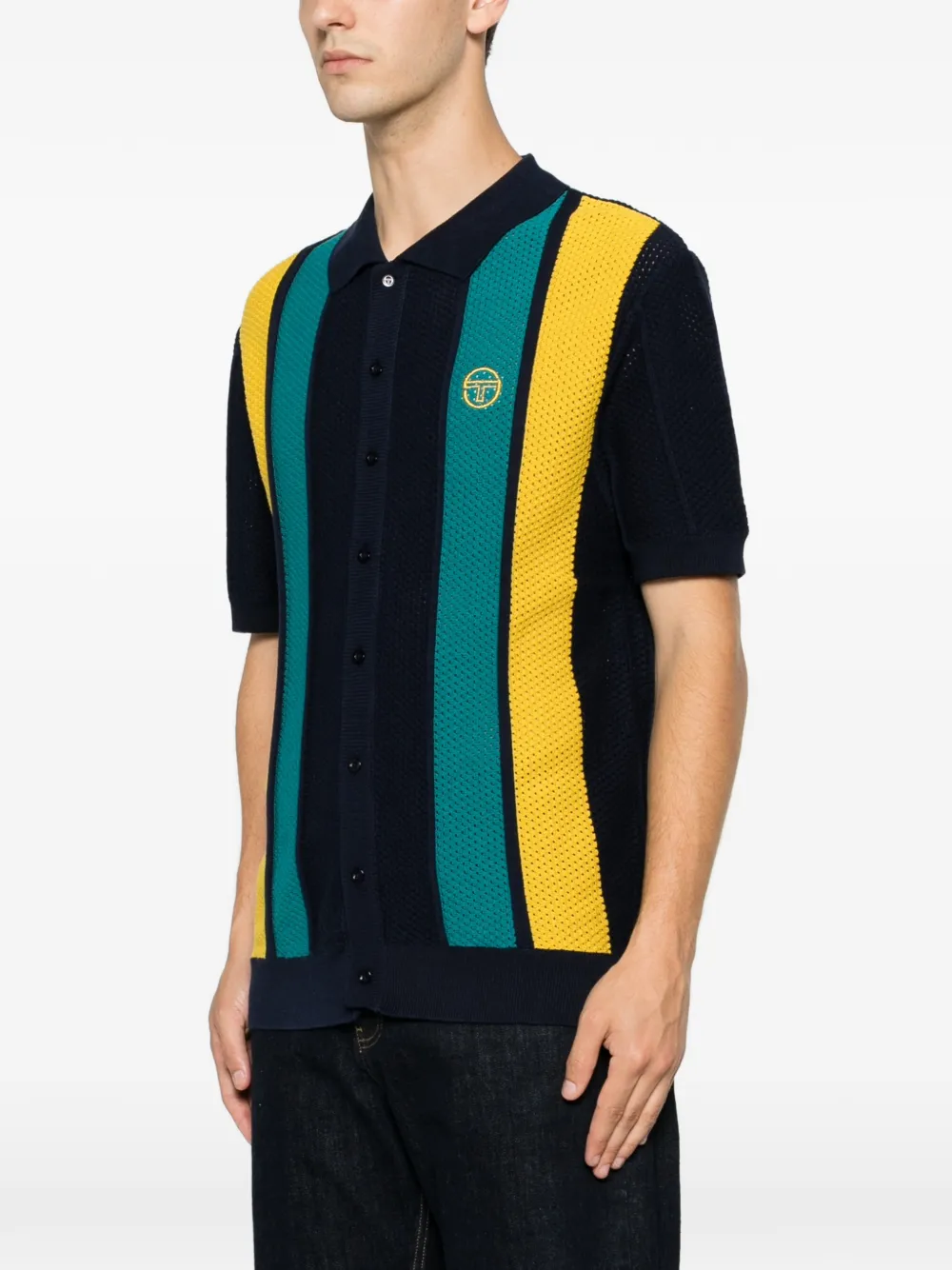 Sergio Tacchini Gestreept overhemd Blauw
