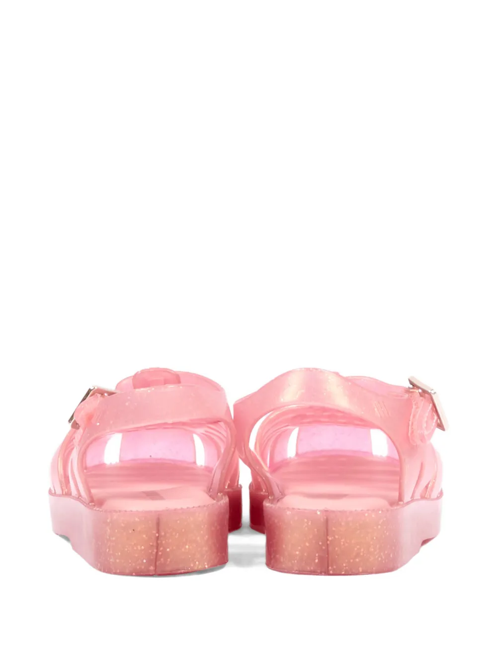 Mini Melissa Possession glitter-effect caged sandals Roze