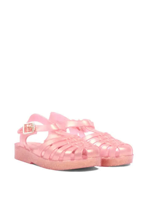 Mini Melissa Possession glitter-effect caged sandals