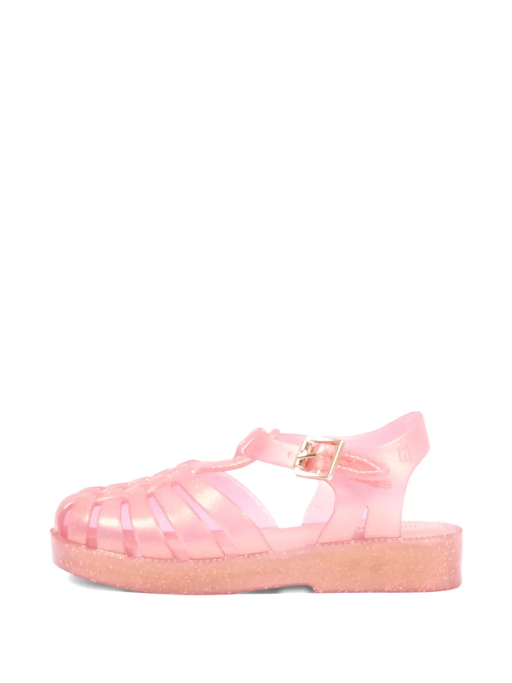 Mini Melissa Possession glitter-effect caged sandals Roze