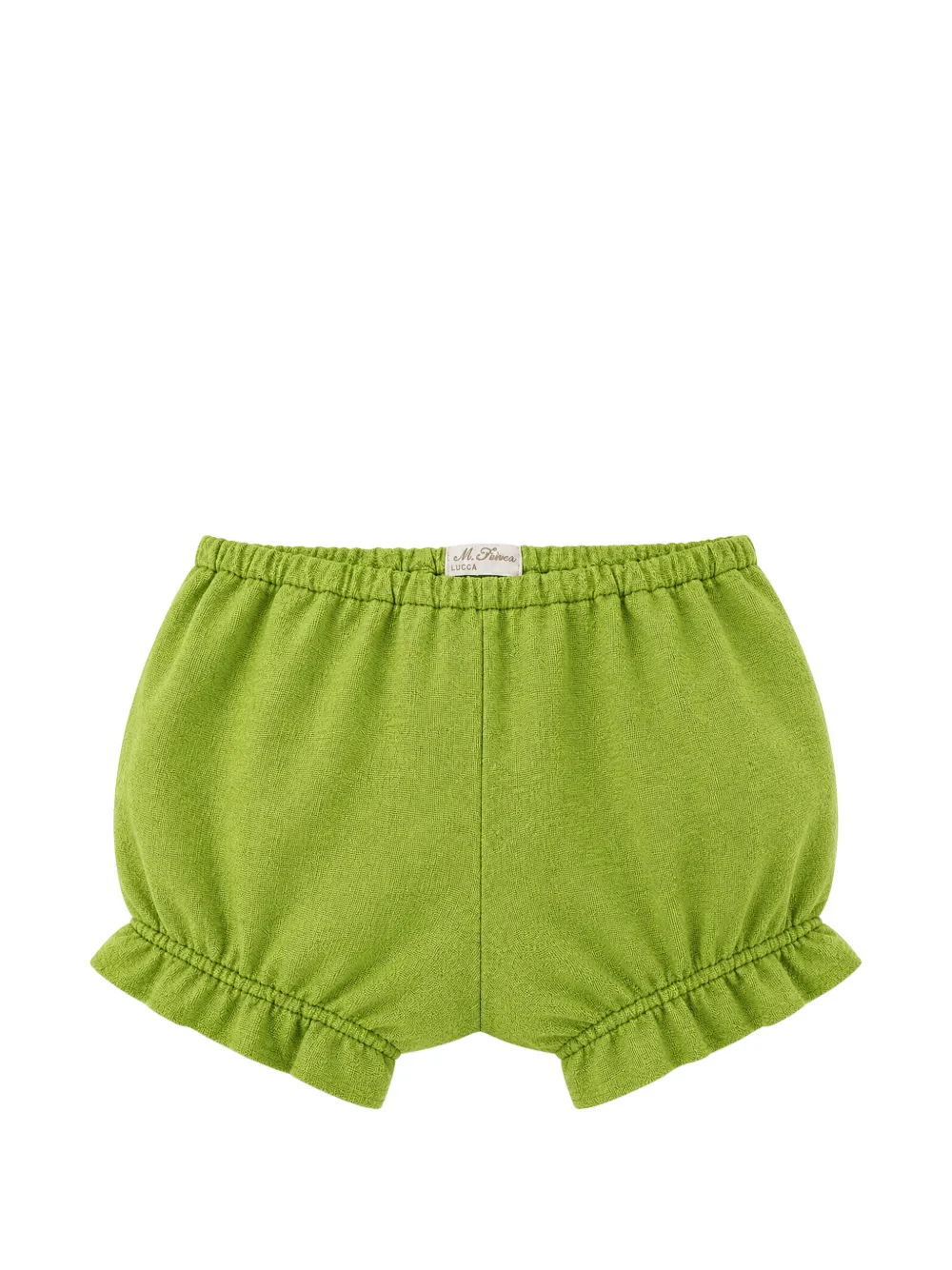 Mariella Ferrari ruffled elasticated shorts - Verde