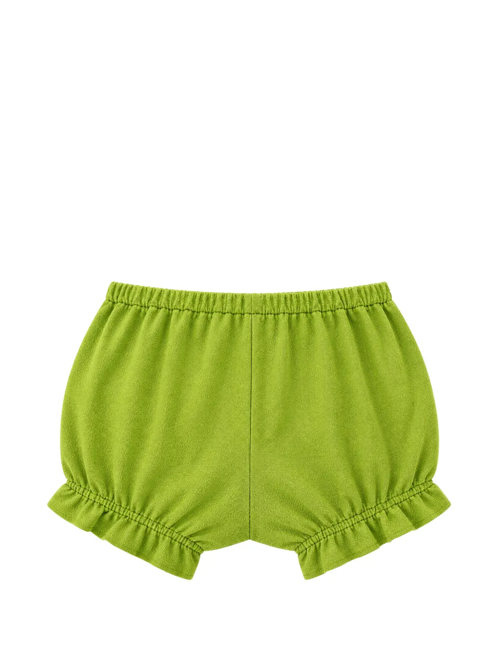 Mariella Ferrari Elastische shorts met ruches Groen