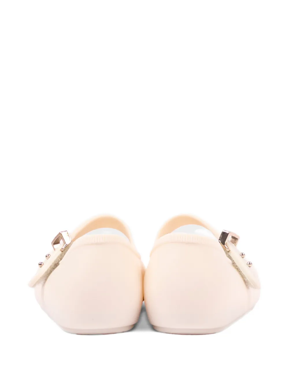 Mini Melissa touch-strap ballet flats Beige