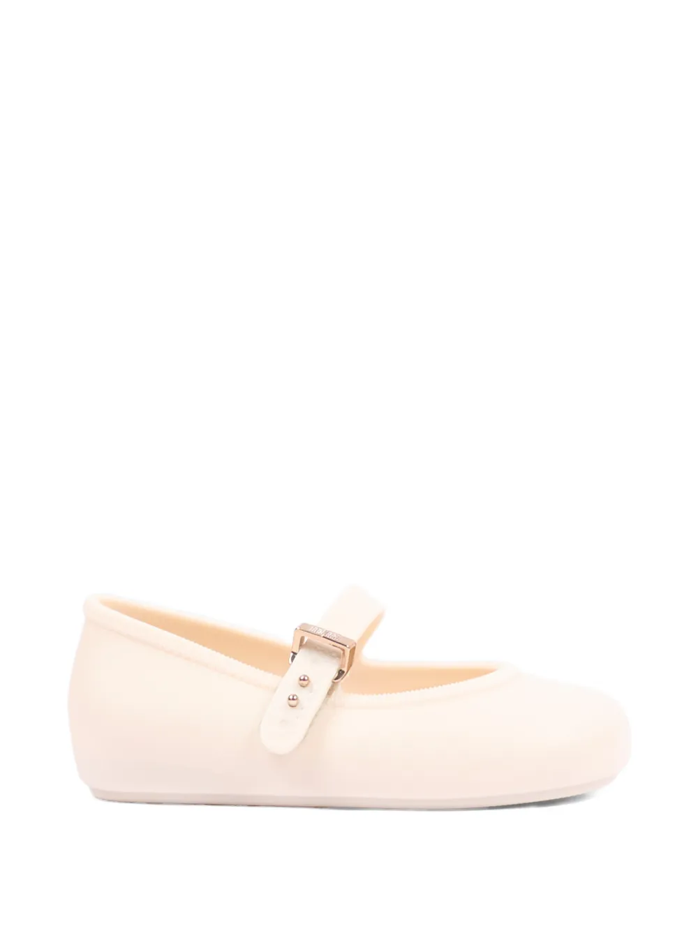 Mini Melissa touch-strap ballet flats Beige