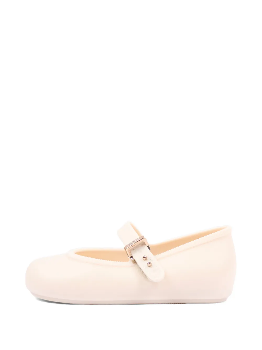 Mini Melissa touch-strap ballet flats Beige