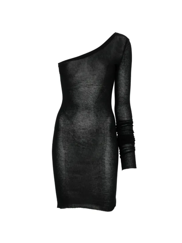 Rick Owens Ziggy one-shoulder Mini Dress | Black