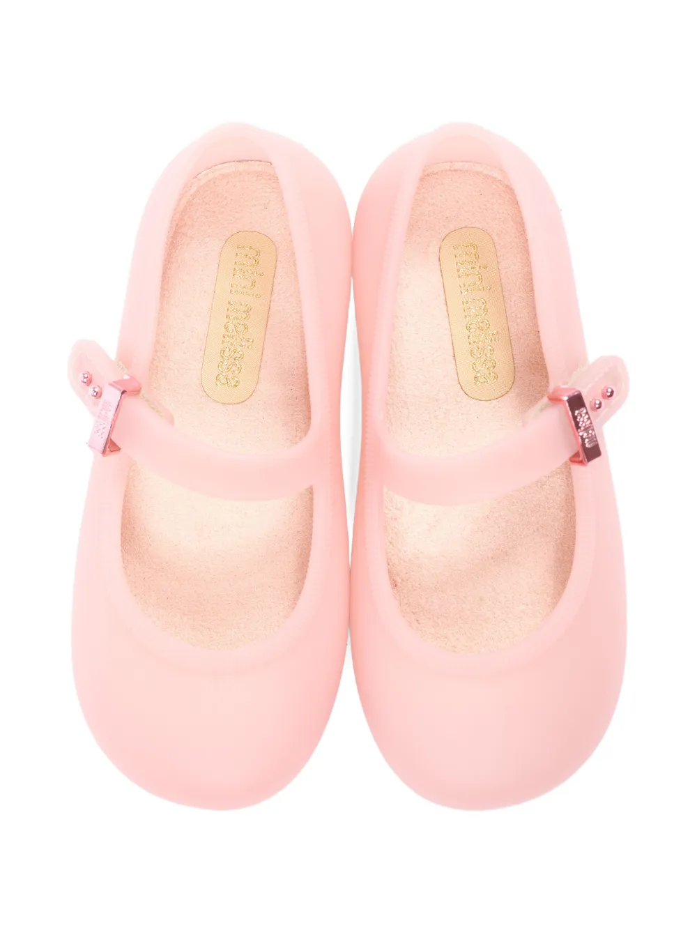 Mini Melissa buckle-fastening ballet flats Roze