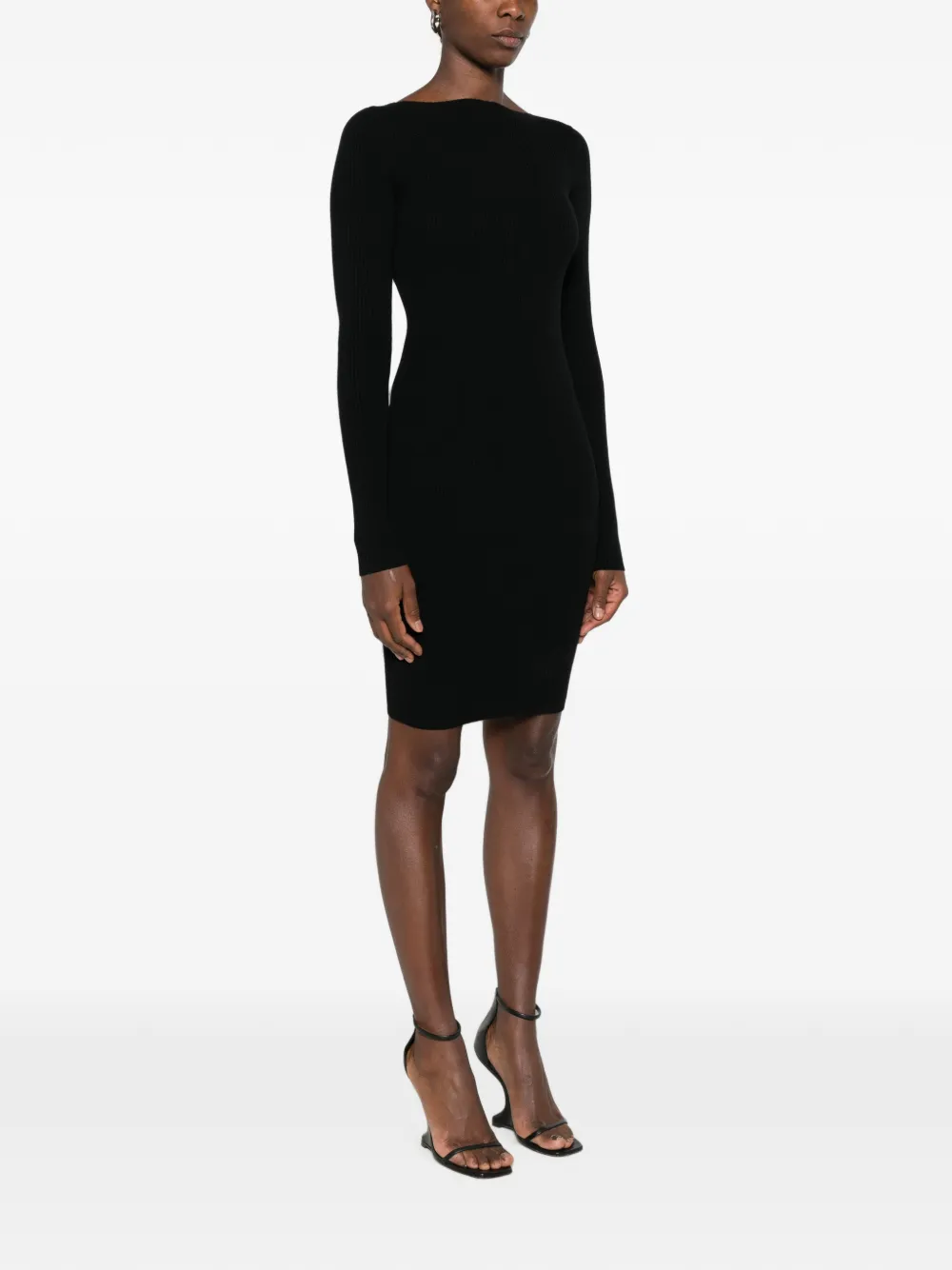 Rick Owens Geribbelde jurk Zwart