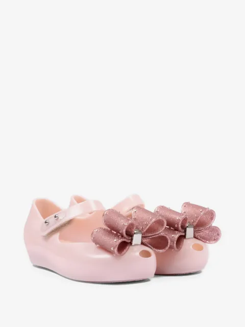 Mini Melissa Ultragirl Classic Bow Ballerinas mit Glitter-Schleife