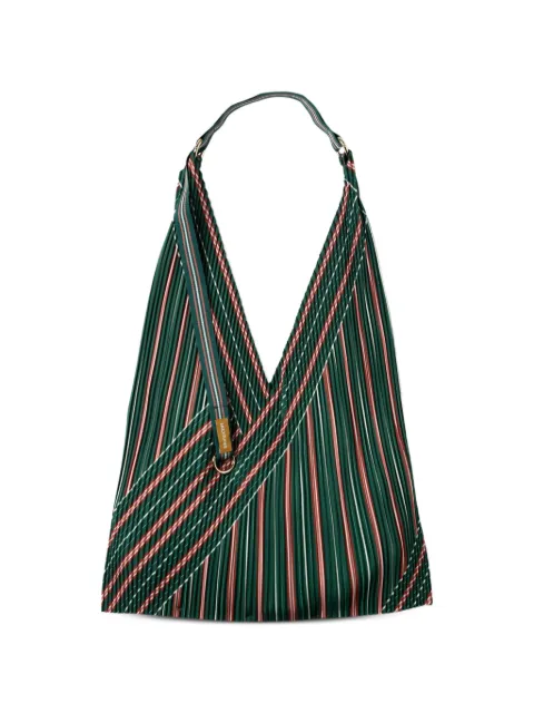 MULTITUDES BAGS Stella pleated striped tote bag