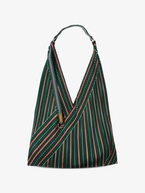 MULTITUDES BAGS Stella pleated striped tote bag