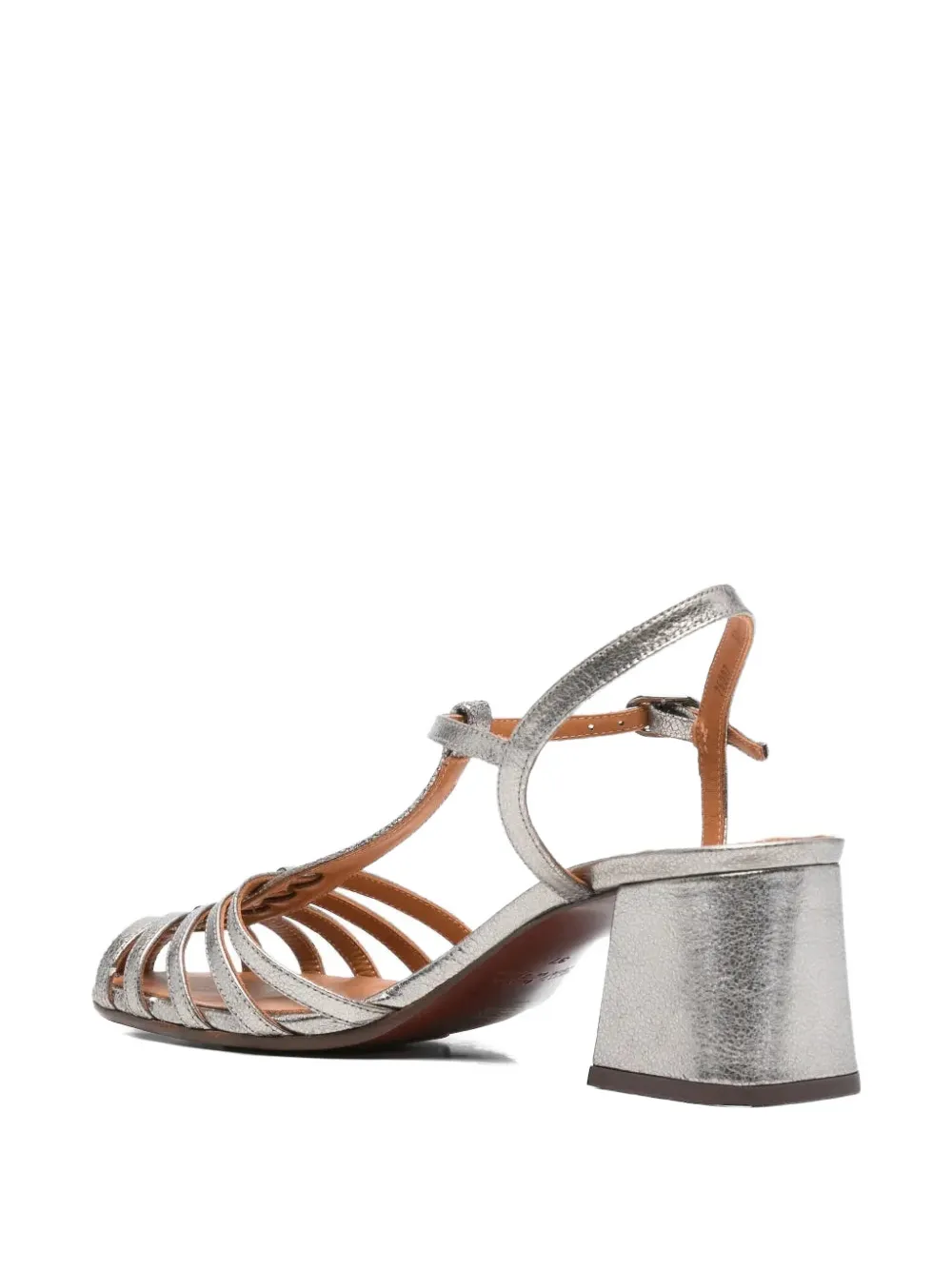 Chie Mihara Mustel metallic-effect sandals Zilver
