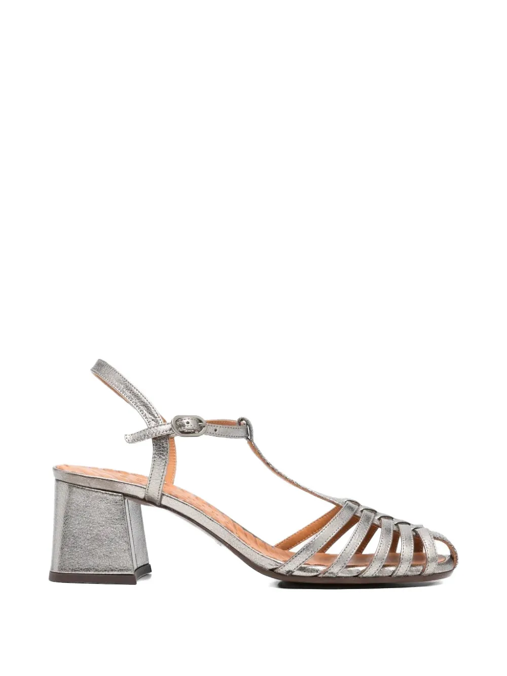 Chie Mihara Mustel metallic-effect sandals Zilver