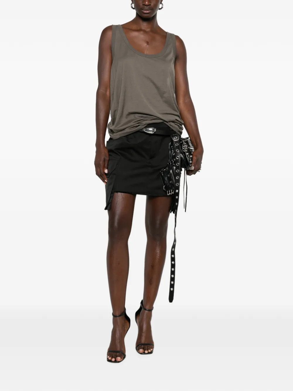 Rick Owens Firbanks cargo mini-rok Zwart