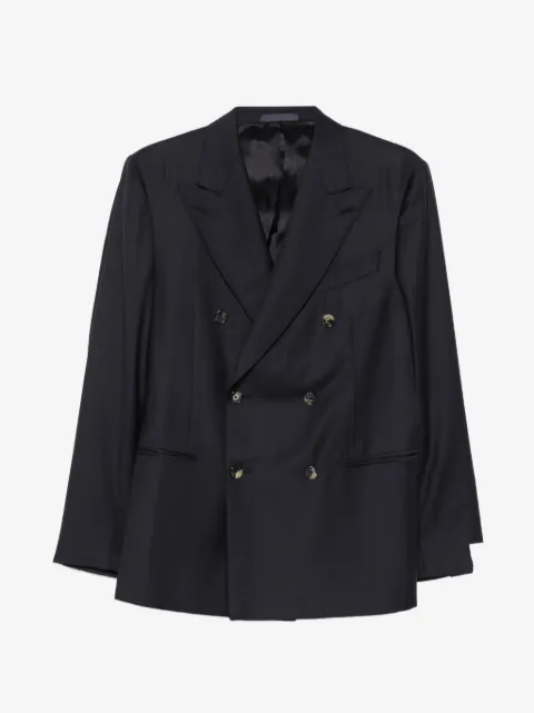 Caruso double-breasted peak-lapels jacket