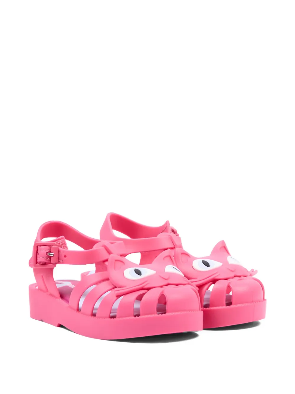 Mini Melissa cat-motif cage sandals Roze