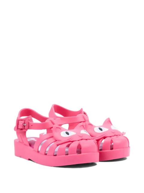 Mini Melissa cat-motif cage sandals