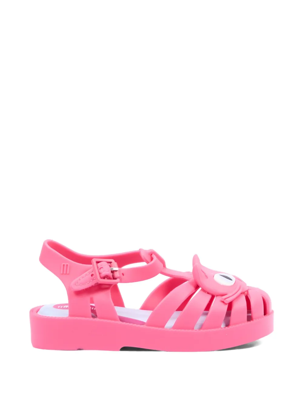 Mini Melissa cat-motif cage sandals Roze