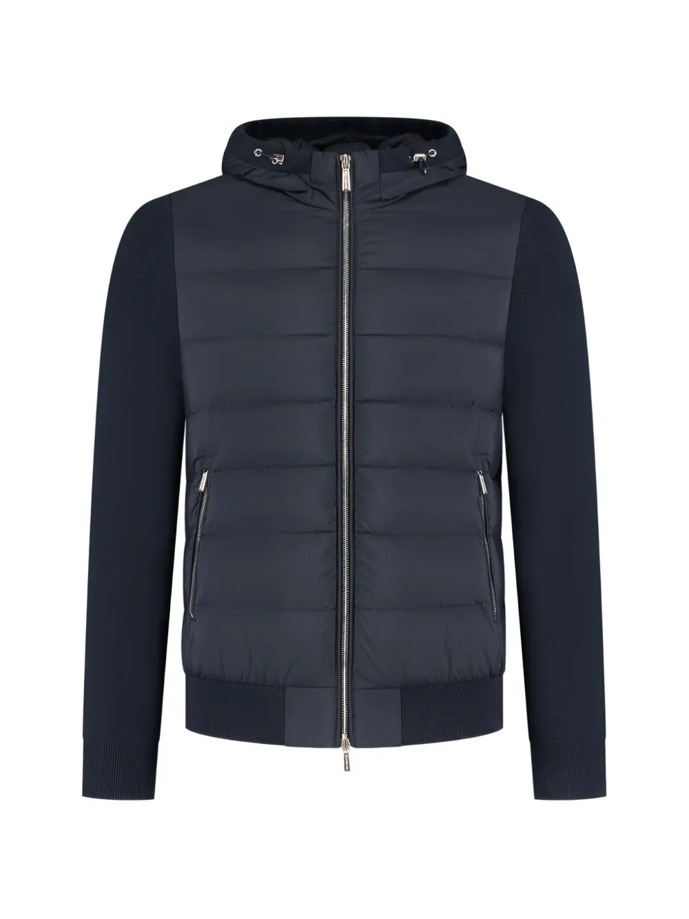 Moorer Lenz-S3L quilted hooded jacket - Blau