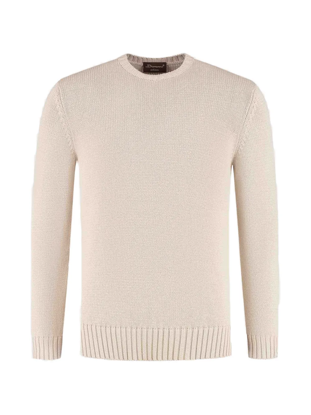Doriani Cashmere ribbed-trim crew-neck sweater - Toni neutri