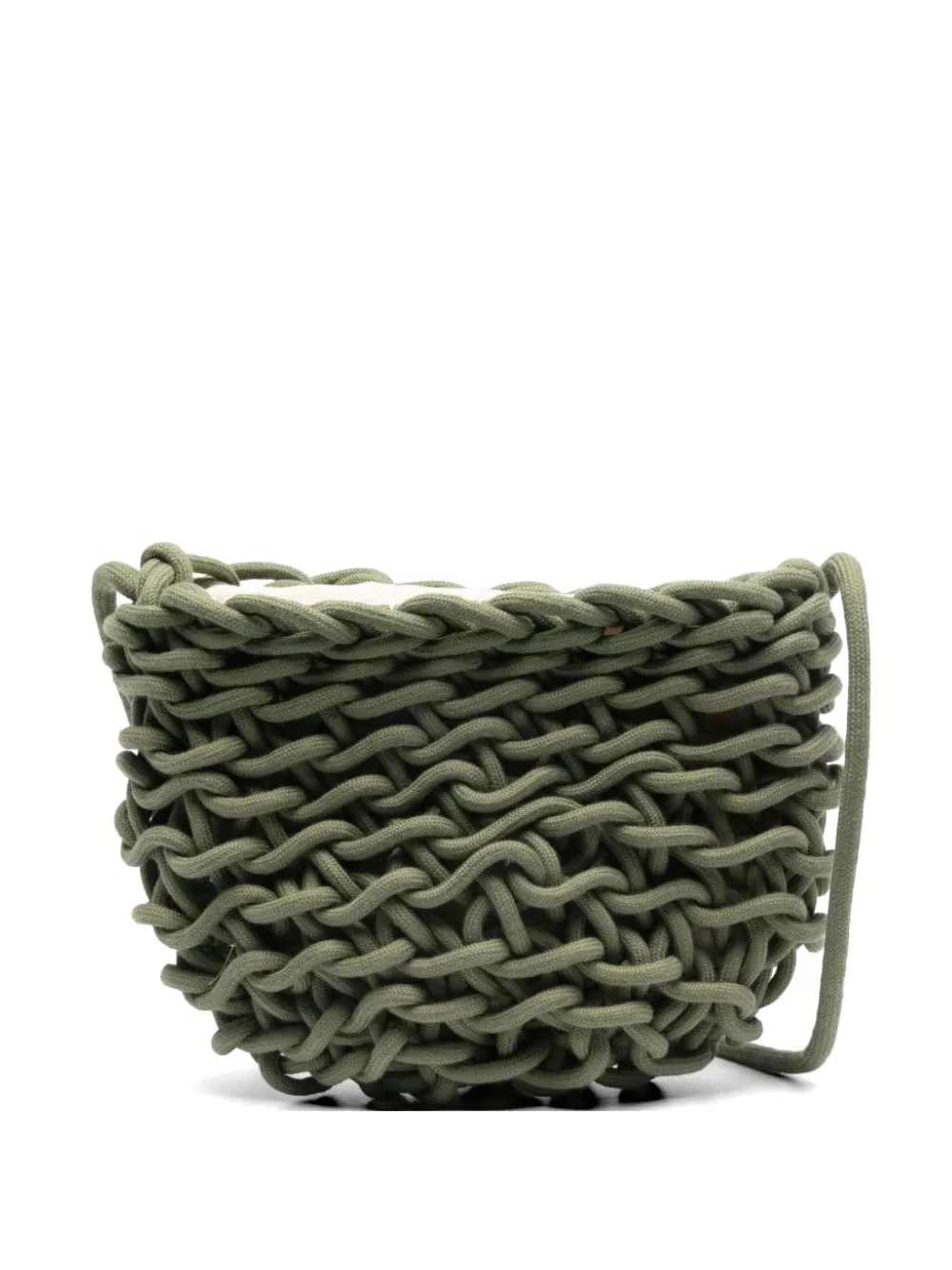 Alienina Xena interwoven crossbody bag - Verde