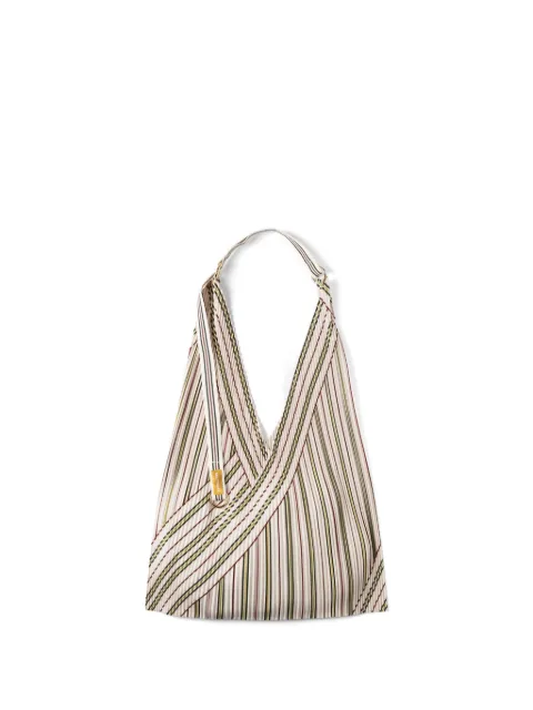 MULTITUDES BAGS Zoe pleated striped tote bag