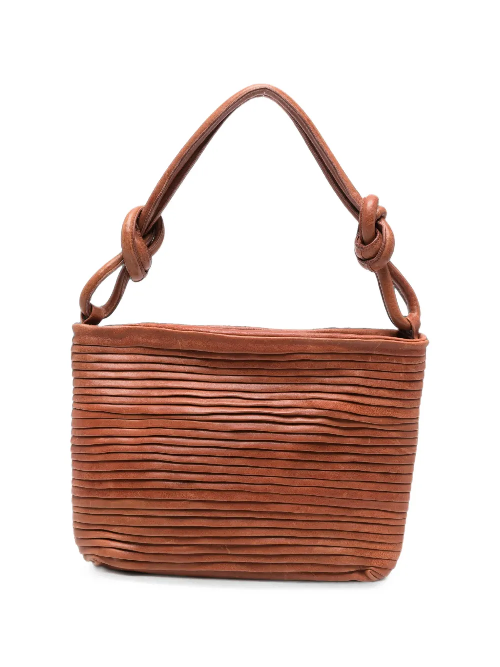 Sommet Medium Aisha Rows Shoulder Bag In Brown