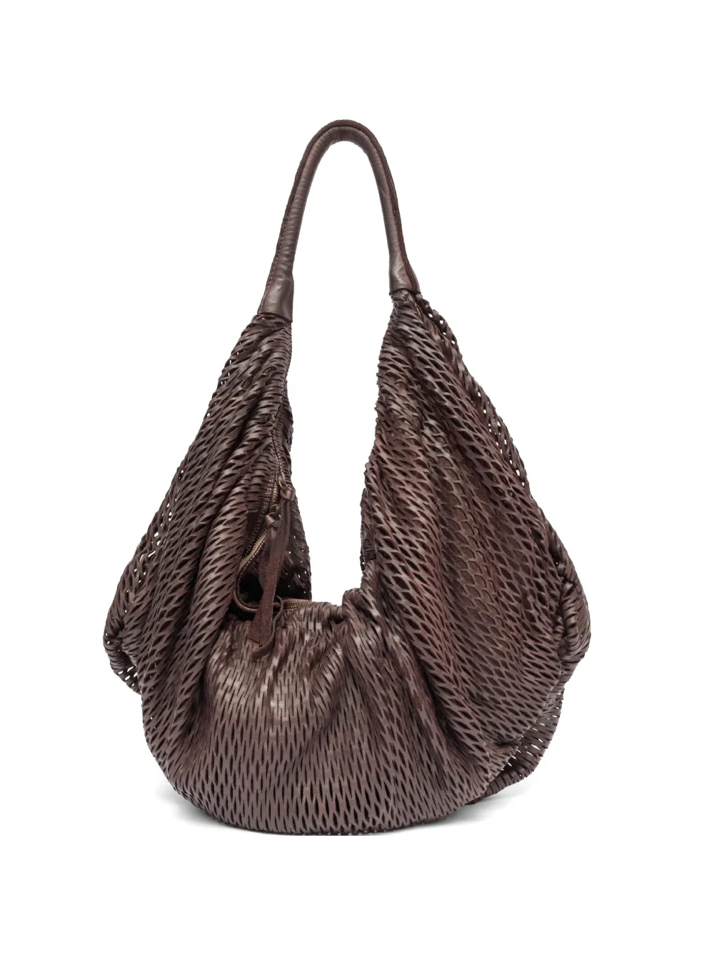 SOMMET large Aura Rete laser-cut tote bag - Marrone