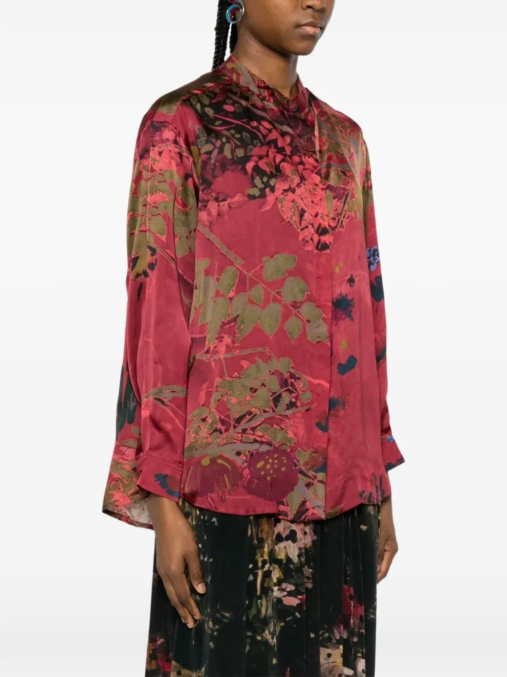  Yavi Camisa Con Estampado Floral - Rojo 