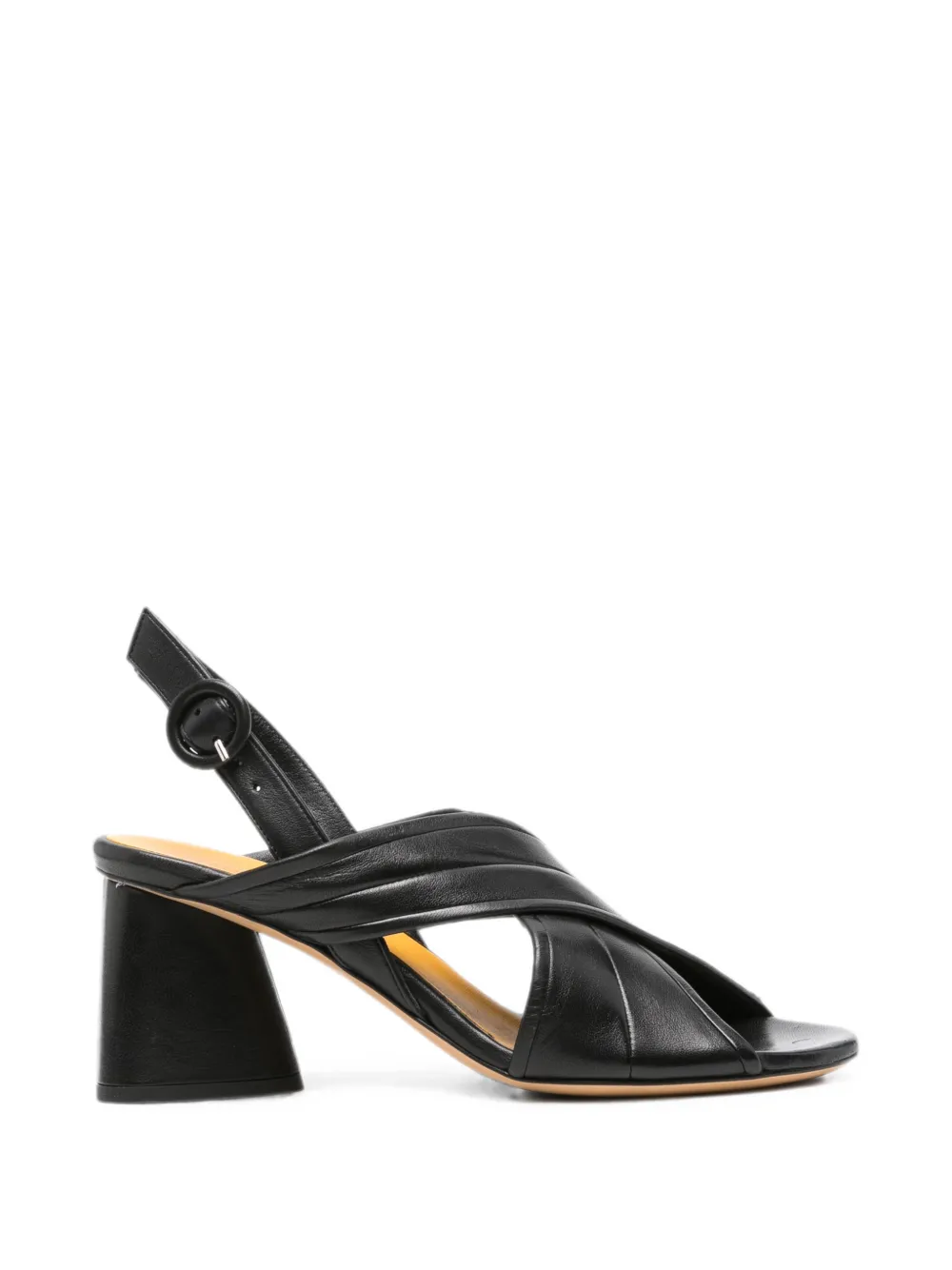 mara bini crossover-strap sandals - Black