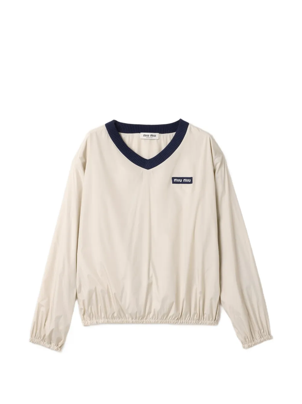 Miu Miu technical pongé sweatshirt - Toni neutri