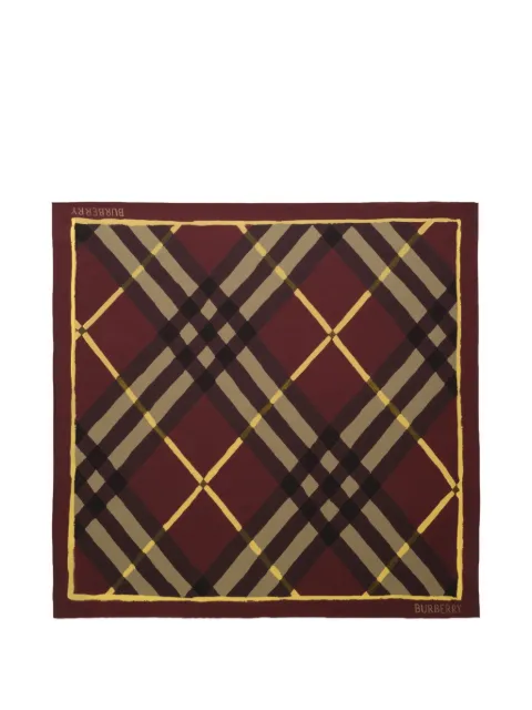 Burberry Watercolour check silk scarf