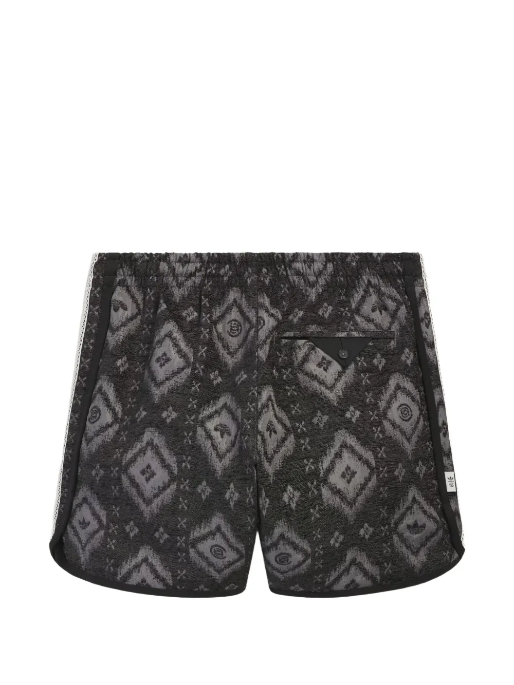 adidas Heritage shorts met jacquard Zwart