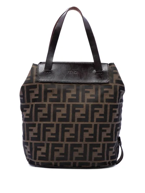 Fendi Pre-Owned bolsa bucket 20th Century Zucca Canvas