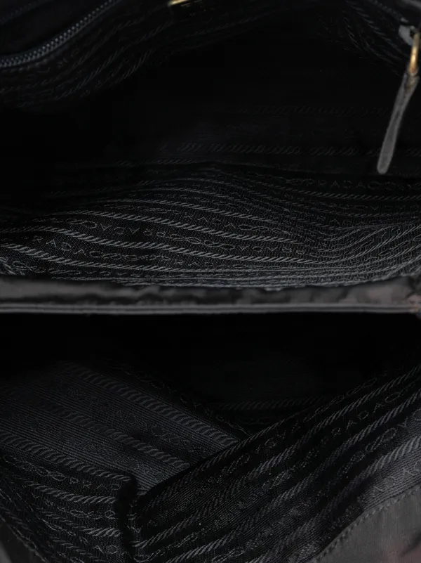 Prada Pre-Owned 2013-2025 テスート メタルハンドル ハンドバッグ