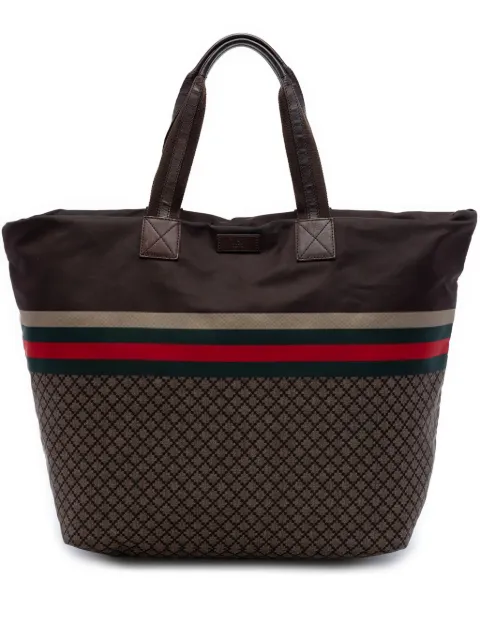 Gucci Pre-Owned 2016-2026 Diamante Nylon Web tote bag