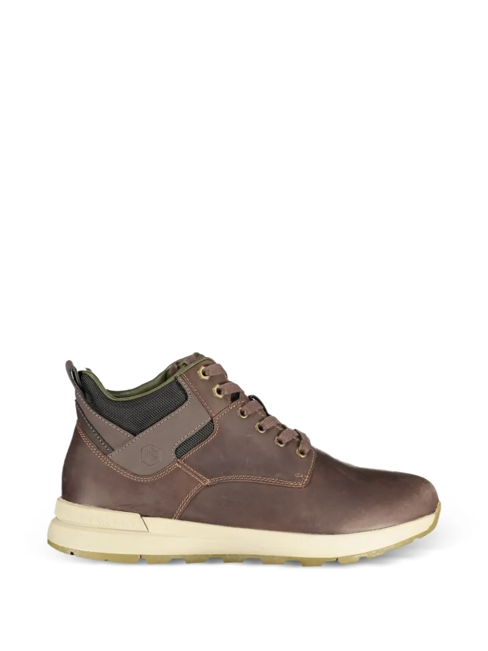 LUMBERJACK Dominic Chukka lace-up panelled ankle boots Bruin