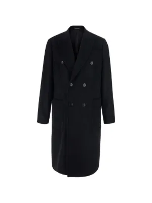 EMPORIO ARMANI ボアライナー ロングコート メンズ 50 黒 Emporio Armani Coats for Men - Shop Now on FARFETCH
