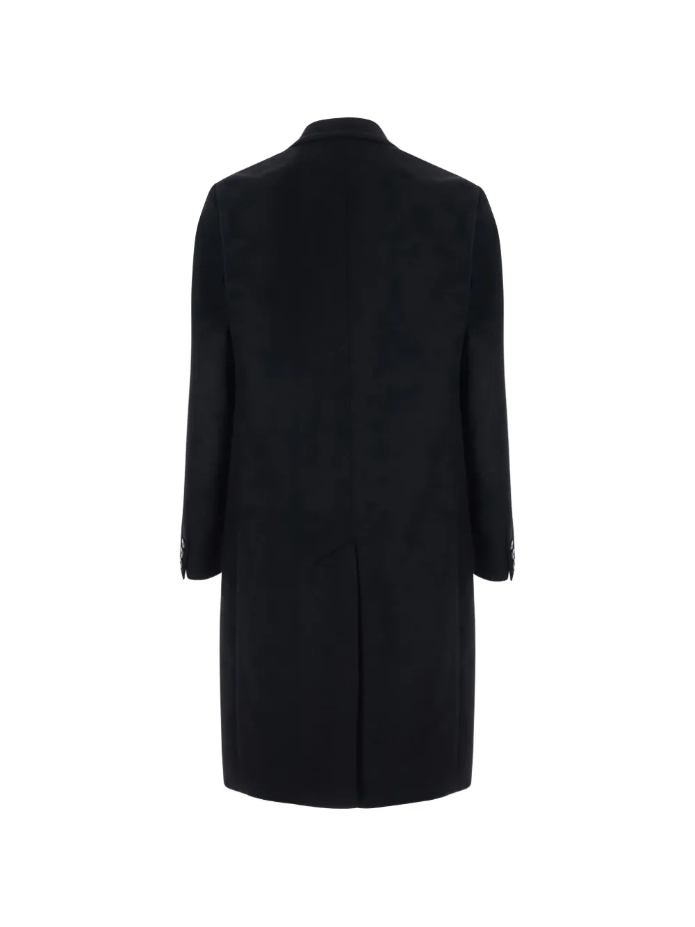 Emporio Armani Mantel met dubbele rij knopen Zwart